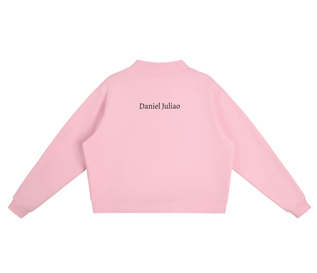 Daniel Juliao Fleece Mock-Neck Crew Sweatshirt