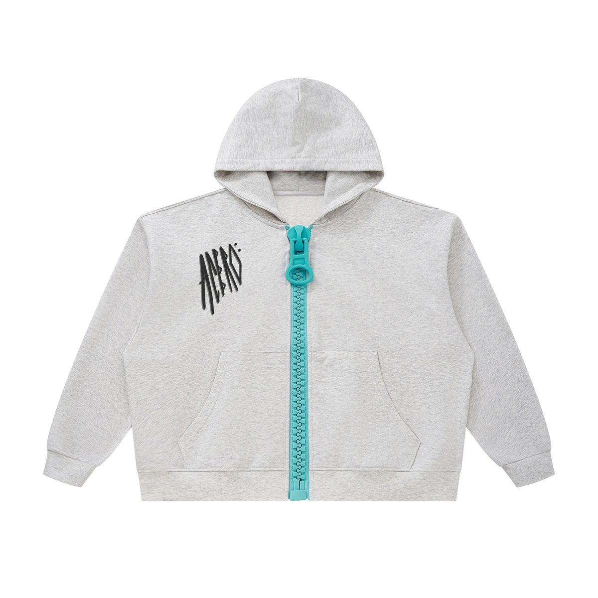 Andreina Acero Unisex Oversized Chunky-Zip Boxy Hoodie