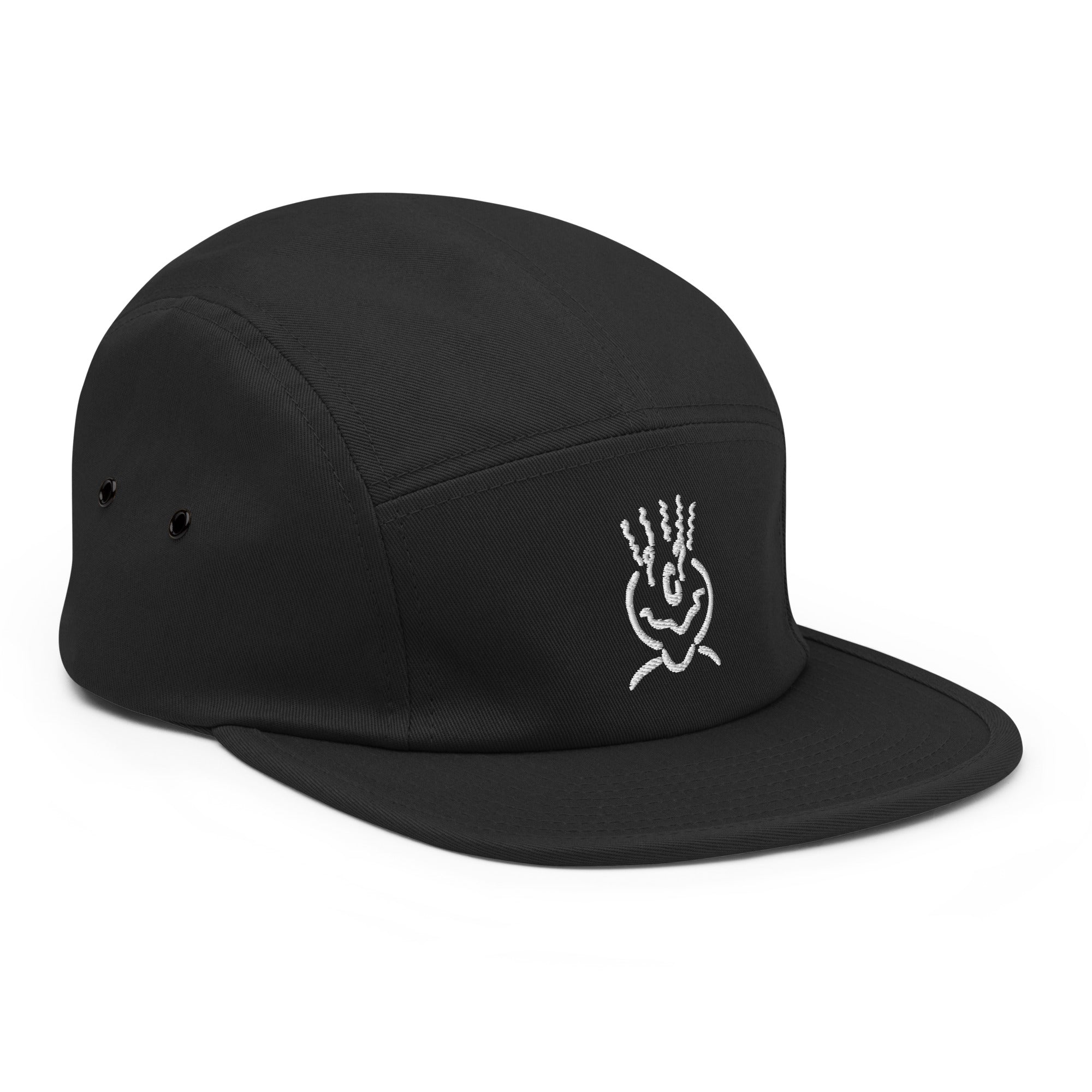 Michelle Mishkin Embroided 5 Panel Cap Black & White