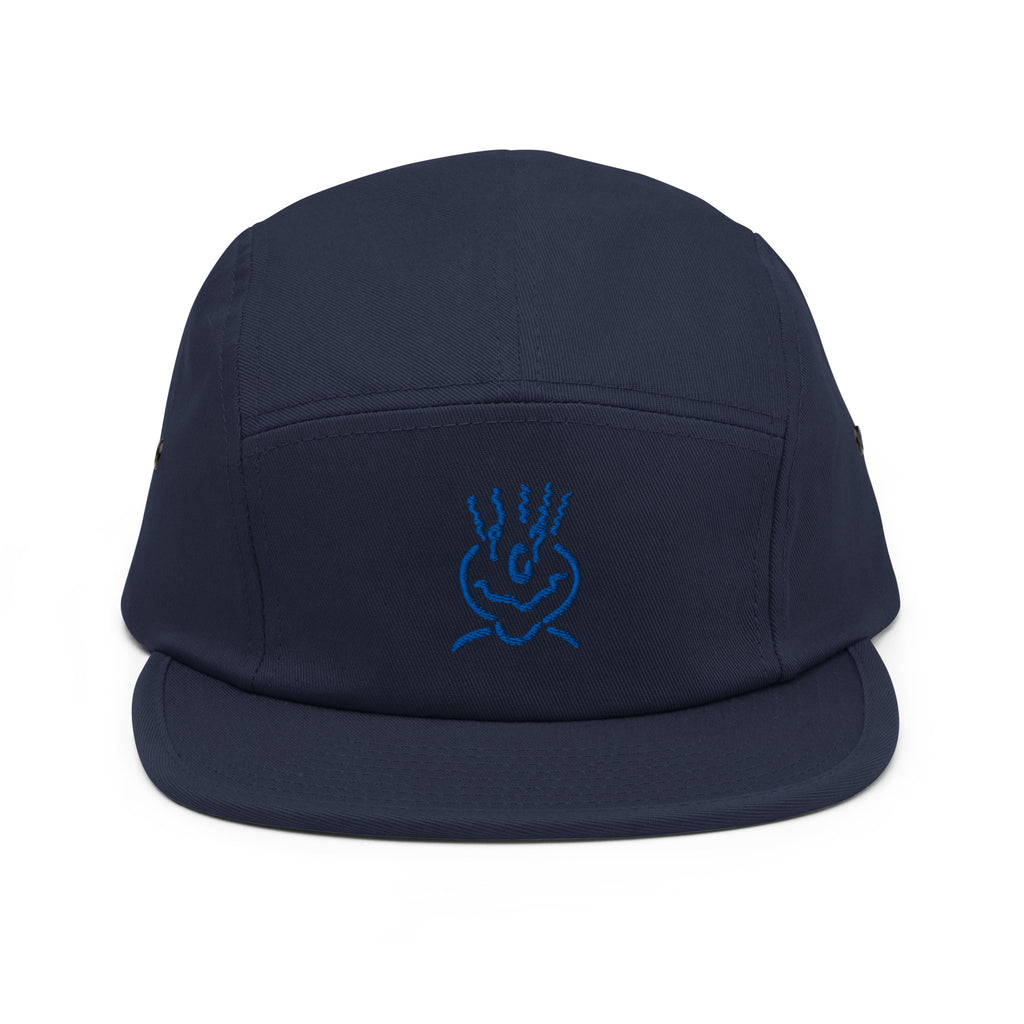 Michelle Mishkin Embroided 5 Panel Cap Blue