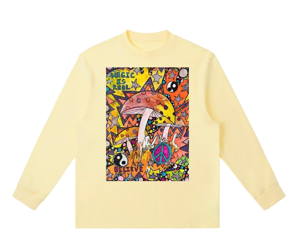 Linda Mishkin Crewneck Long-Sleeve T-Shirt