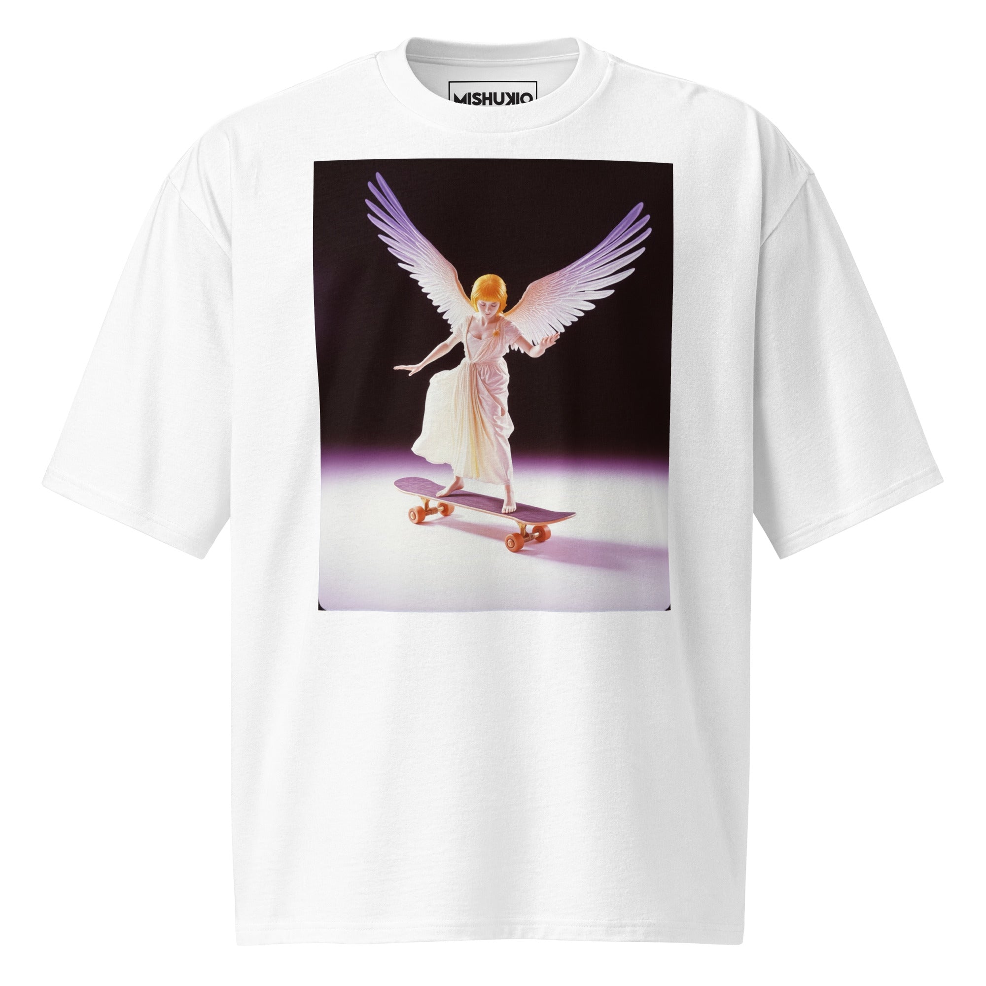 Printed Oversized T-Shirt Unisex White