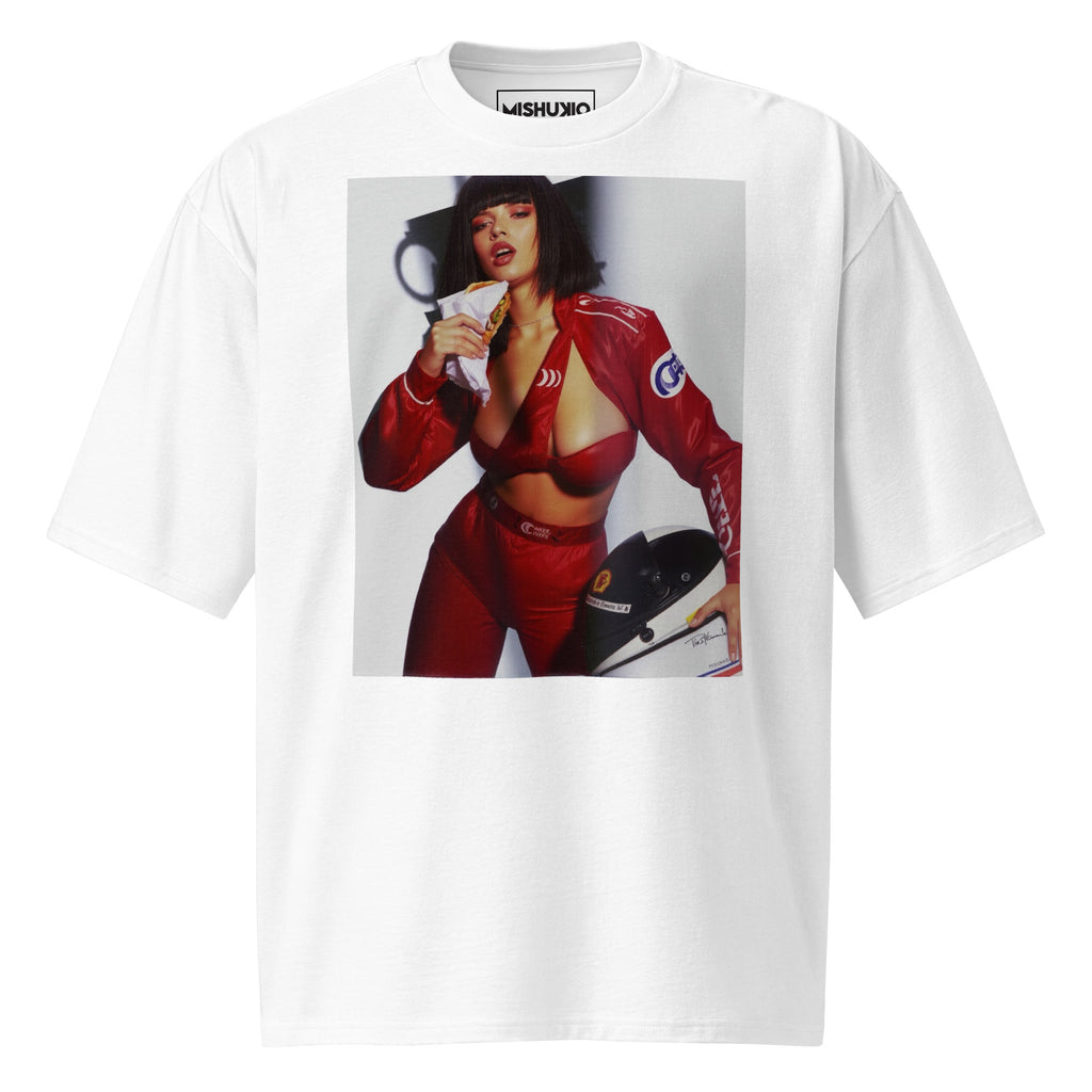 Printed Oversized T-Shirt Unisex White
