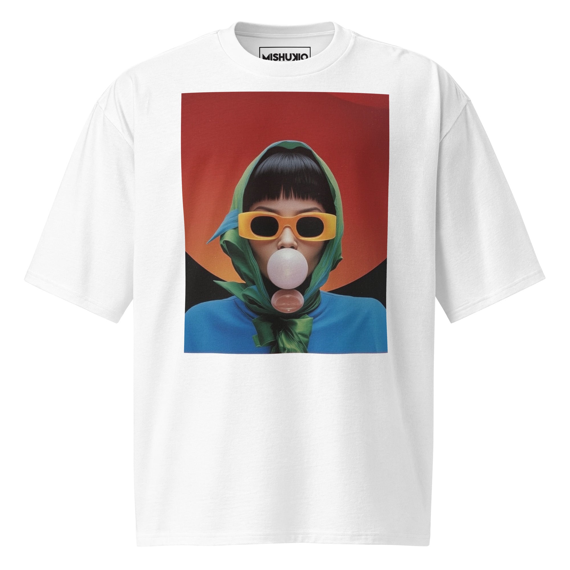 Printed Oversized T-Shirt Unisex White