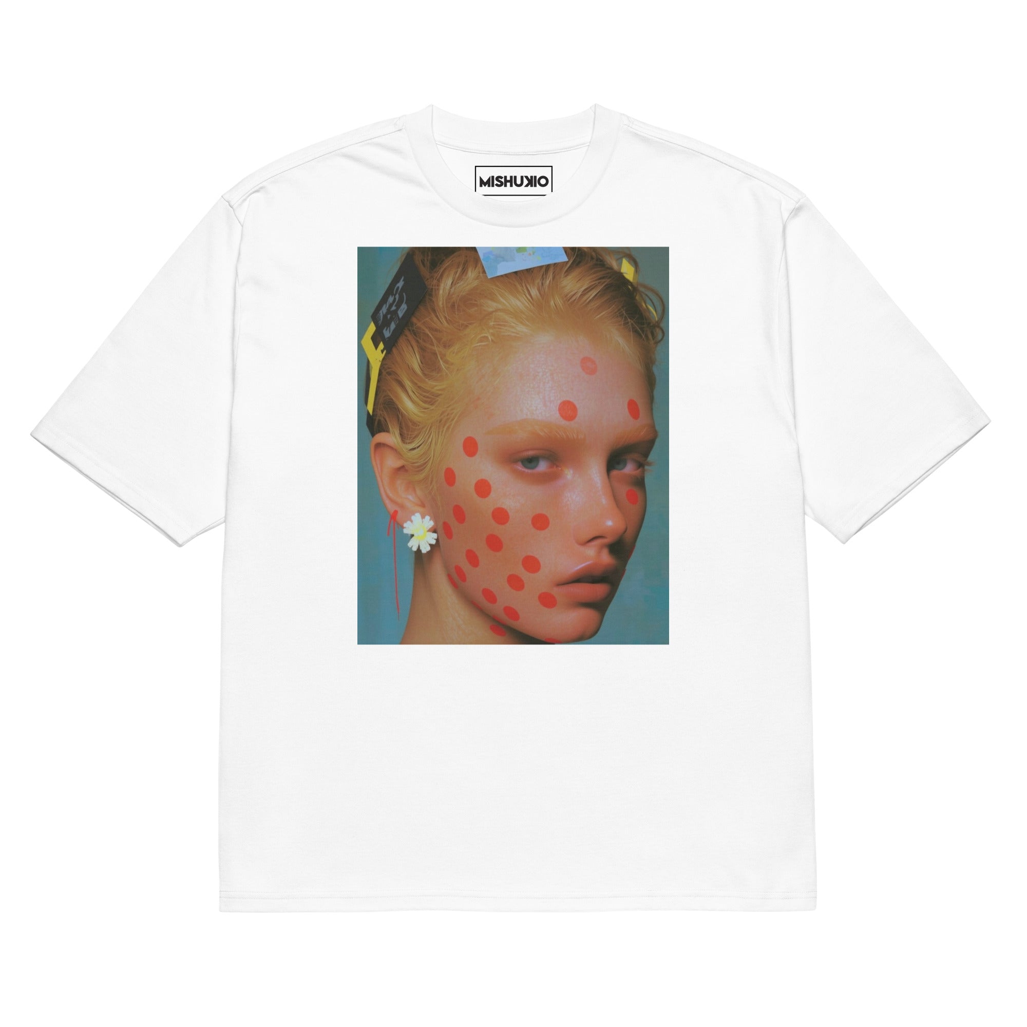 Printed Oversized T-Shirt Unisex White