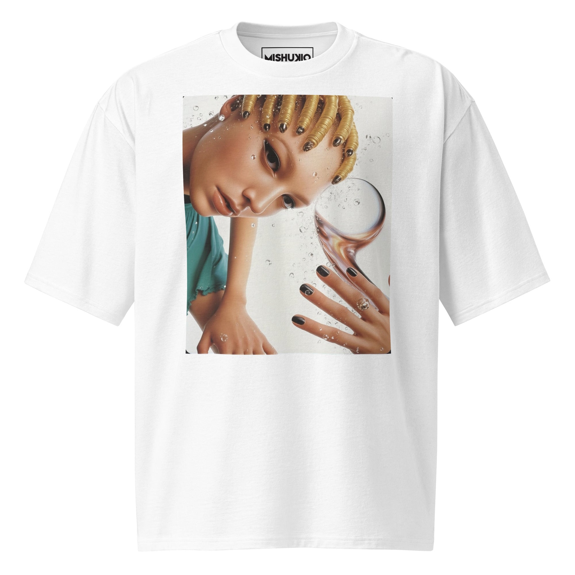 Printed Oversized T-Shirt Unisex White