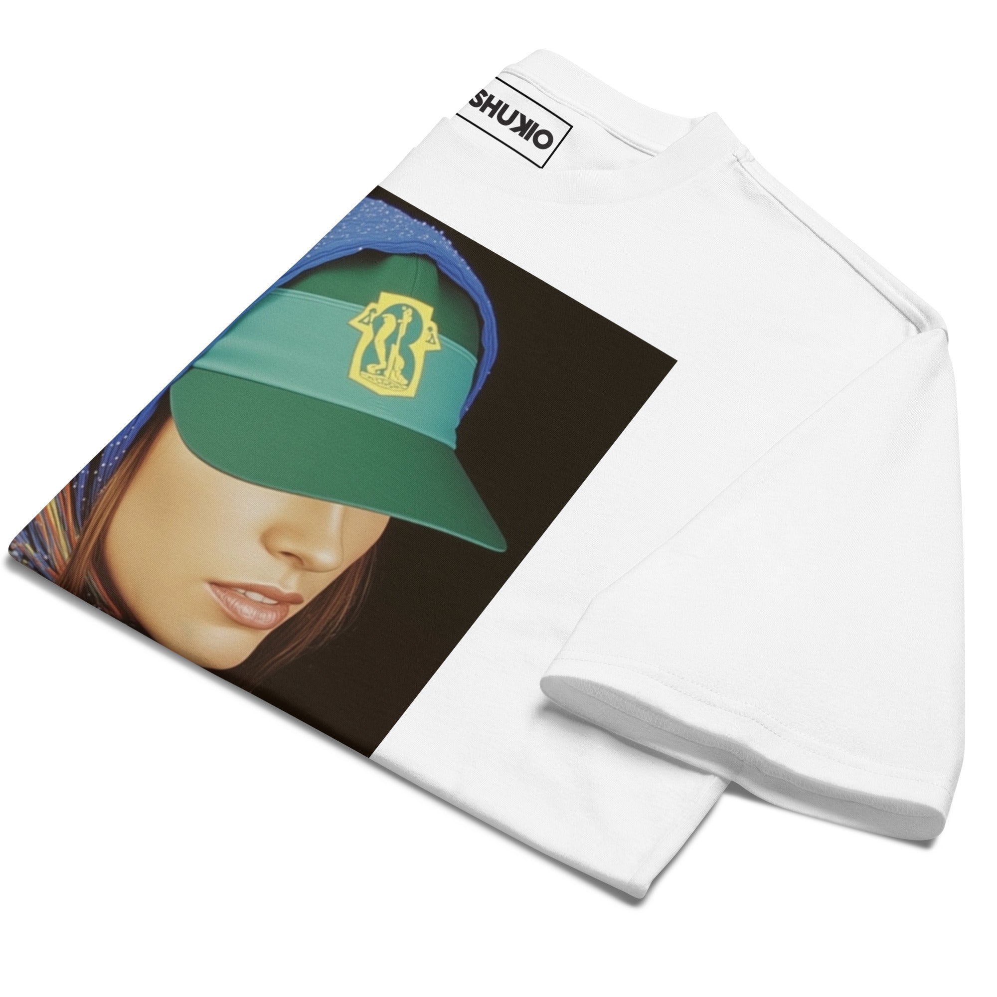 Printed Oversized T-Shirt Unisex White