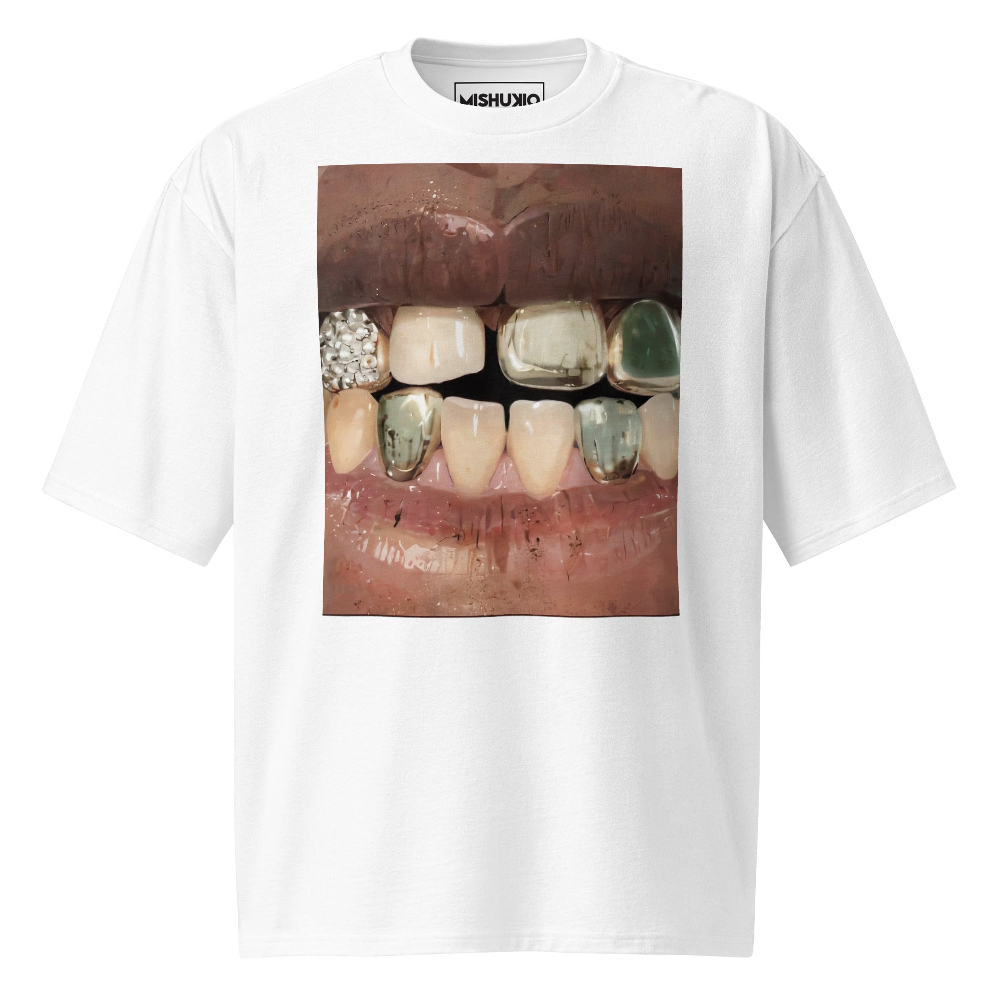 Printed Oversized T-Shirt Unisex White