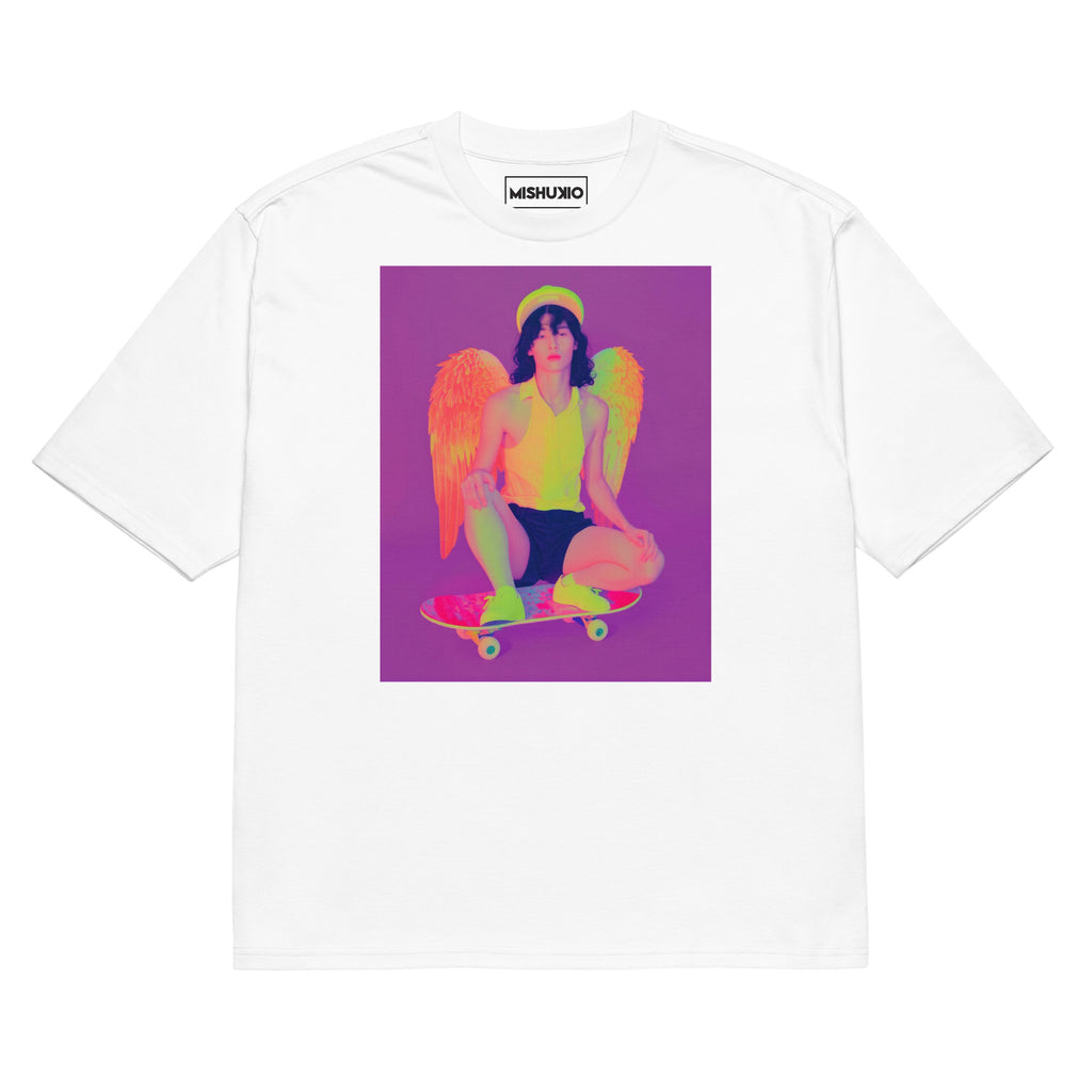 Printed Oversized T-Shirt Unisex White