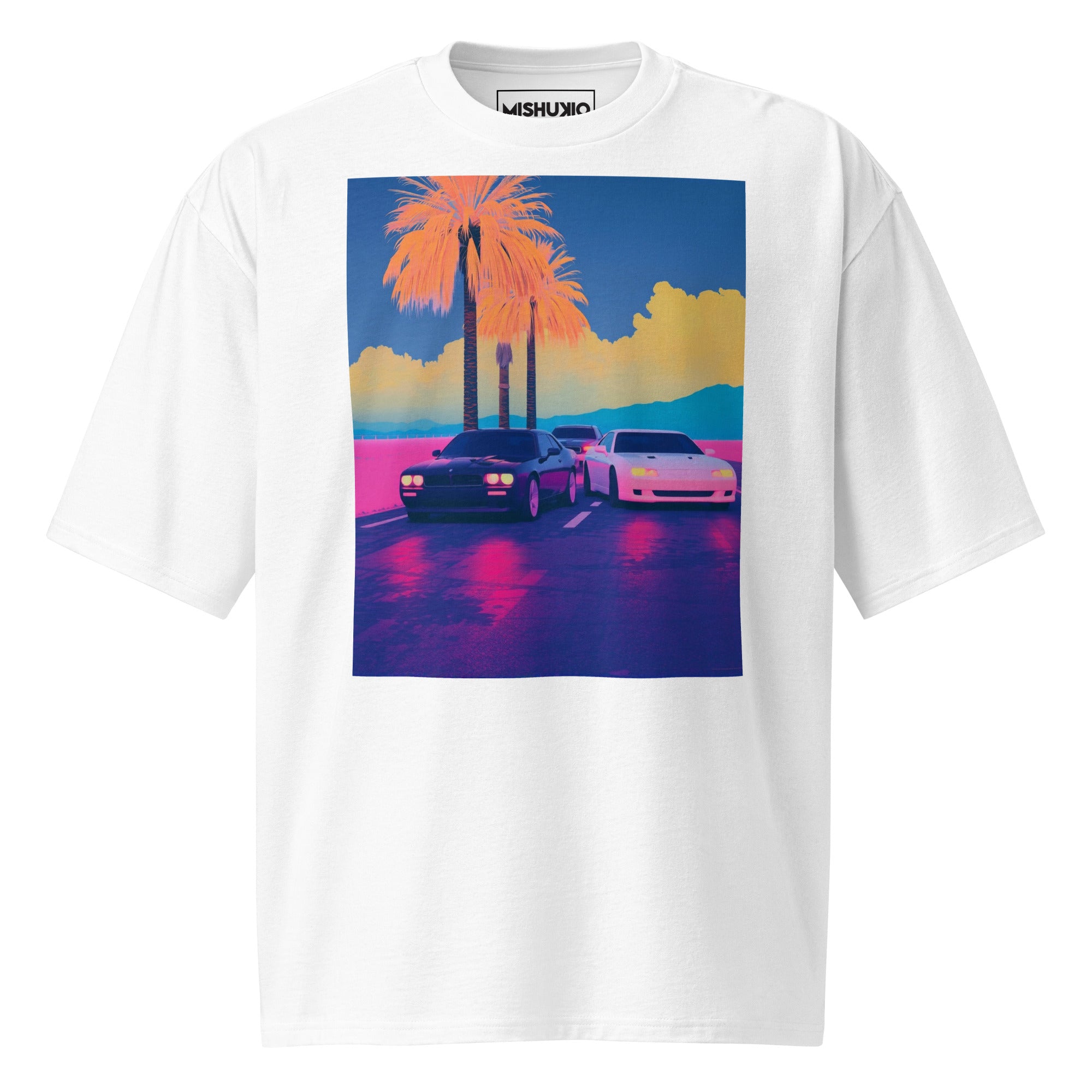 Printed Oversized T-Shirt Unisex White