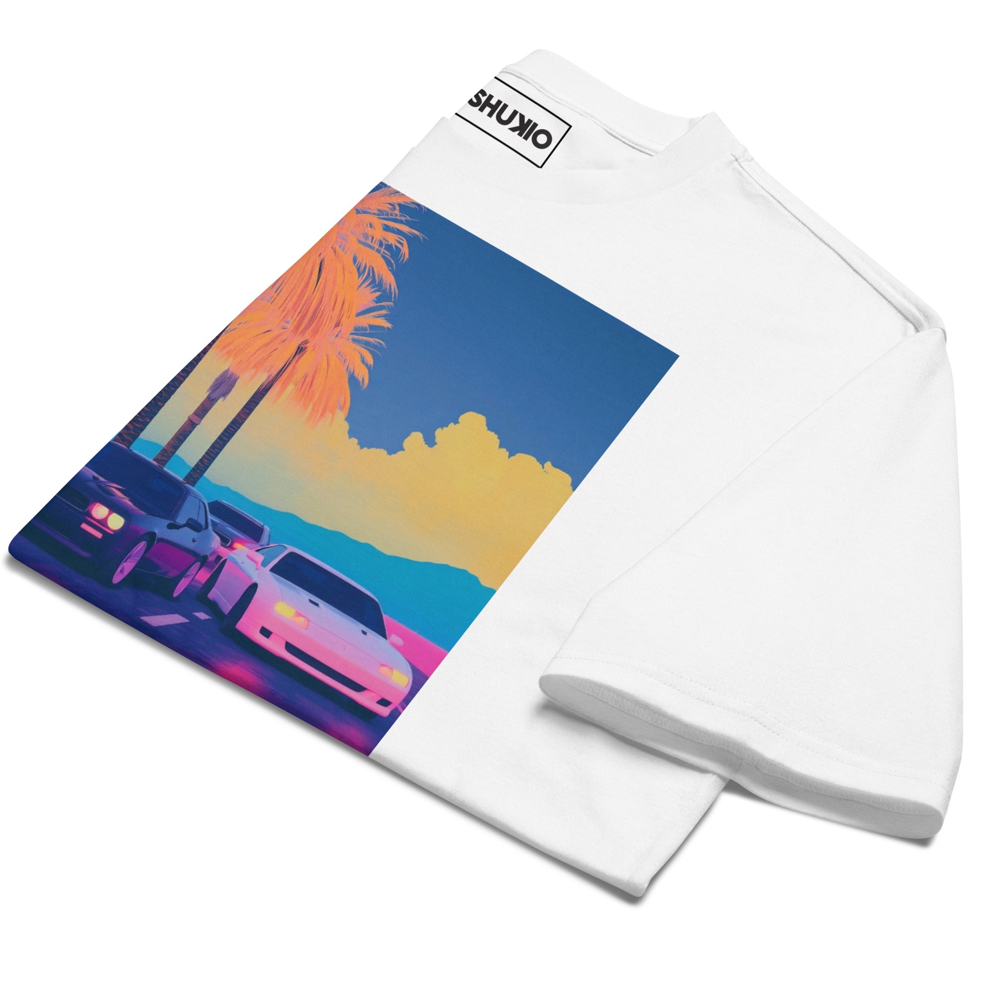 Printed Oversized T-Shirt Unisex White