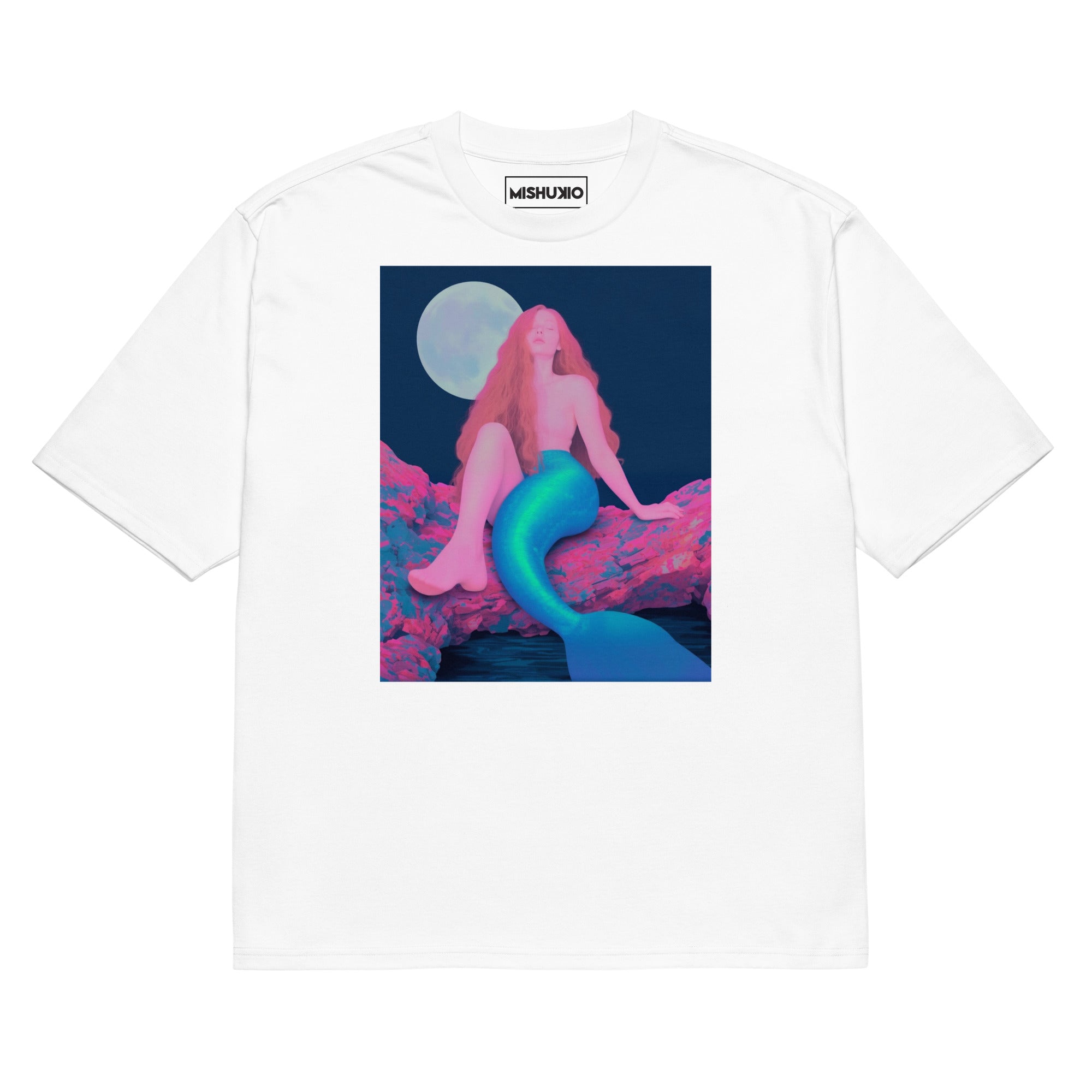 Printed Oversized T-Shirt Unisex White