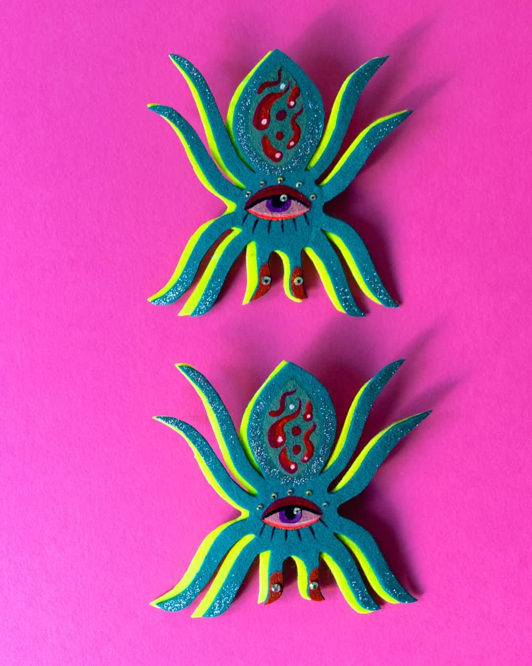 Andreina Acero Tarantula Earrings
