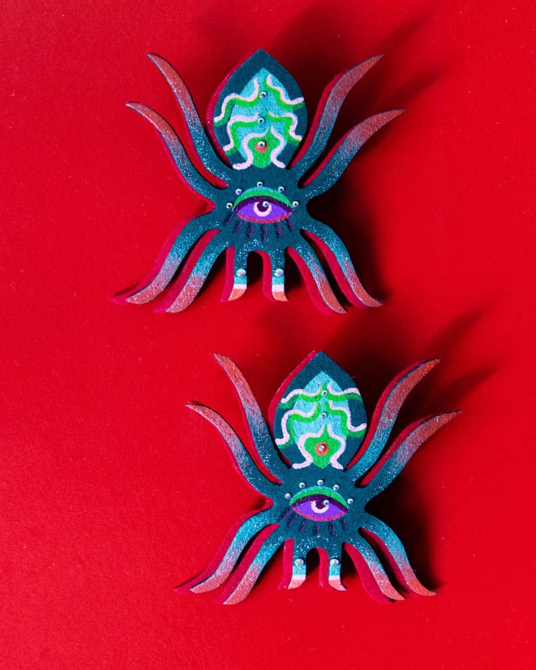 Andreina Acero Tarantula Earrings