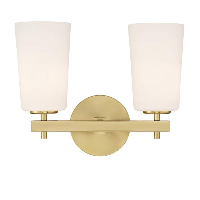 Colton 2-Light Aged Brass Wall Sconce