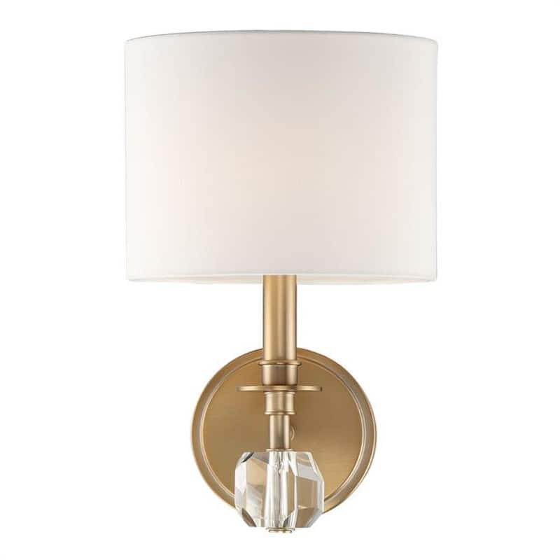 Chimes 1-Light Aged Brass Sconce