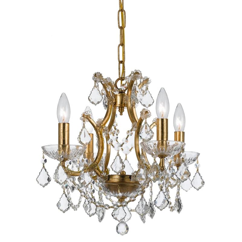 Filmore 4-Light Crystal Gold Mini Chandelier