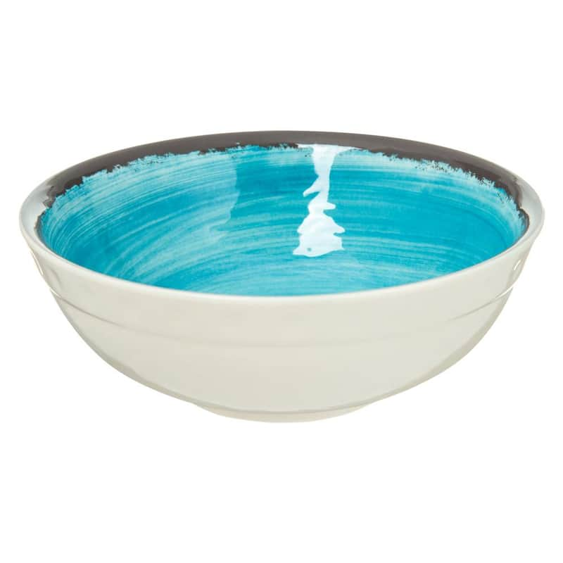 Mingle 17 oz. Aqua Melamine Small Bowl (12-Pack)