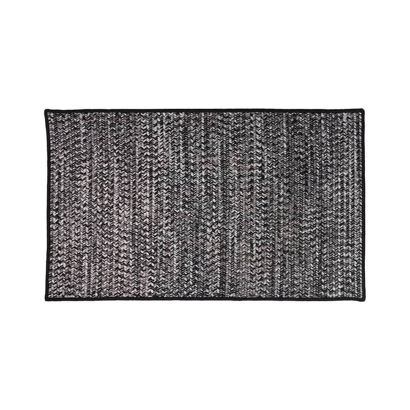 Crestwood Tweed Ash Black 30 in. x 48 in. Polypropylene Door Mat