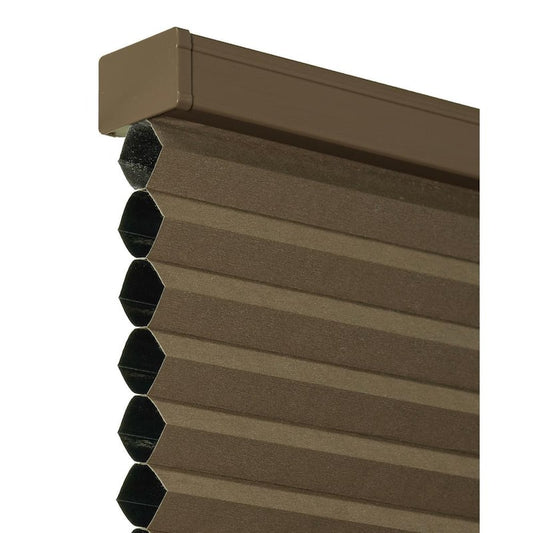 Cut-to-Size Barnwood Cordless Blackout Insulating Polyester Cellular Shade 32.75 in. W x 72 in. L