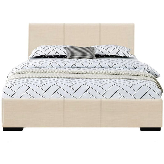 Abbey Beige Twin Platform Bed