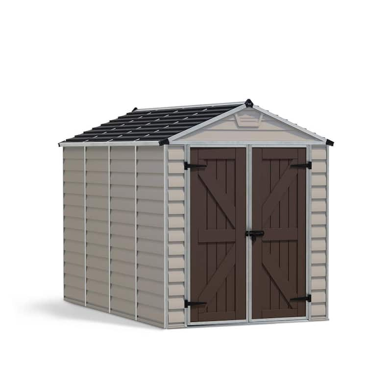 SkyLight 6 ft. x 10 ft. Tan Garden Outdoor Storage Shed