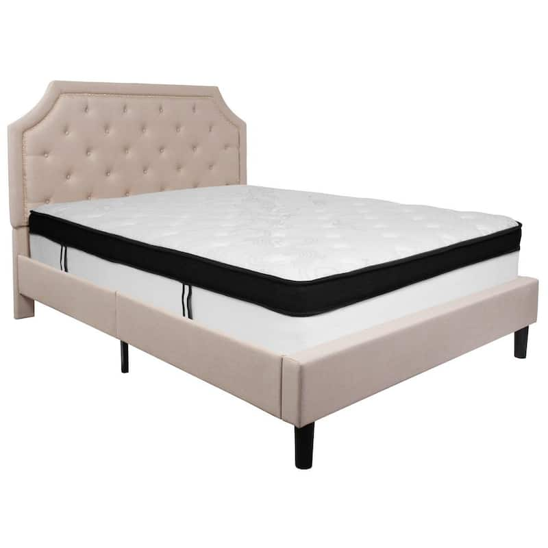 Beige Queen Bed Set