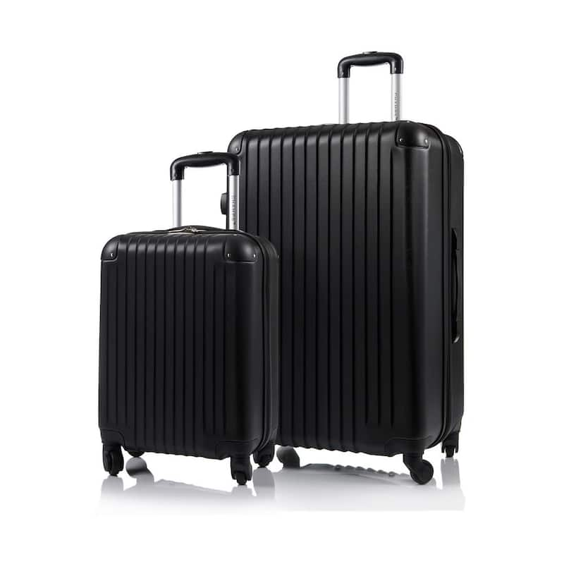 Tourist 29 in., 20 in. Black Hardside Luggage Set with Spinner Wheels (2-Piece)