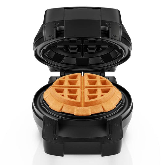 Belgian Deep Stuffed Waffle Maker, Mess-Free Moat, 5 in. Dia with Dual-Sided Heating Plates