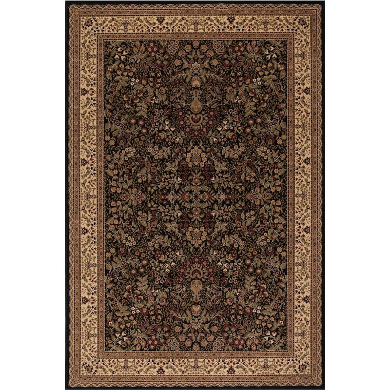 Persian Classics Sarouk Black 4 ft. x 6 ft. Area Rug