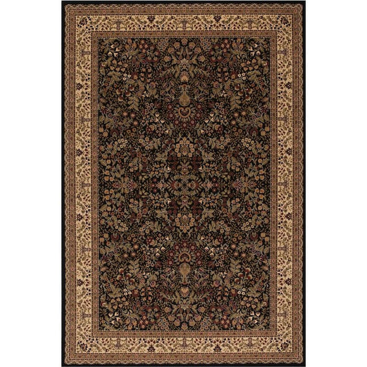 Persian Classics Sarouk Black 4 ft. x 6 ft. Area Rug