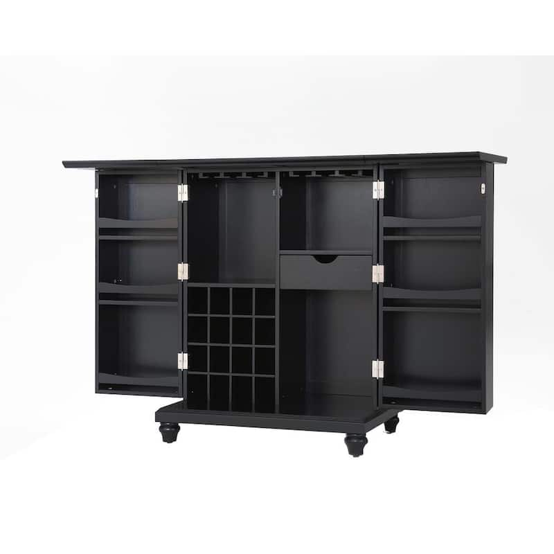 Cambridge Black Bar with Expandable Storage