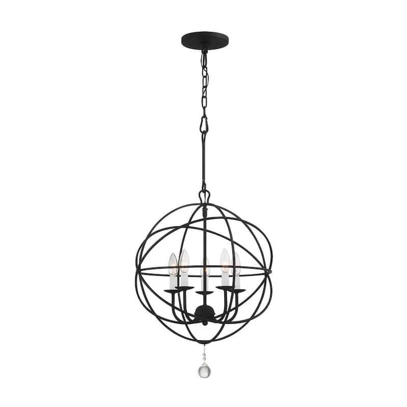 Solaris 5-Light Black Chandelier