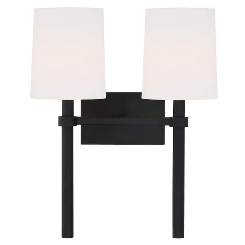 Bromley 2-Light Black Forged Sconce