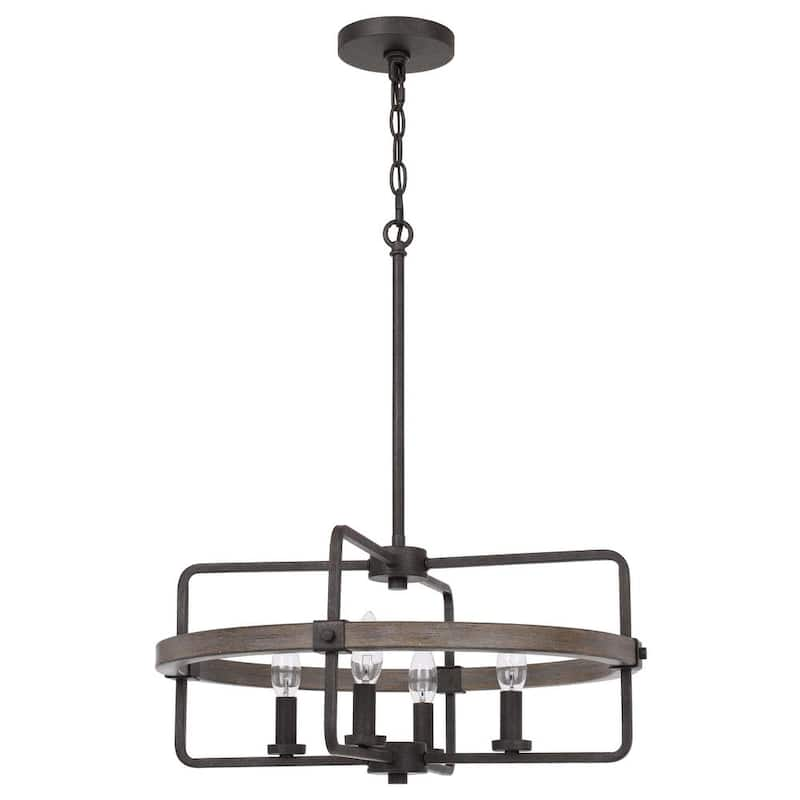 Rawlins 4-Light Blacksmith Metal Chandelier