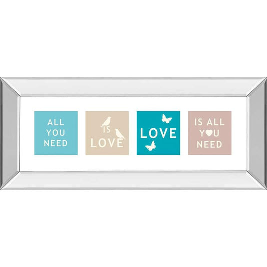 Words Of Kindness IlBy The Vintage Collection Mirror Framed Print Wall Art 18 in. x 42 in.