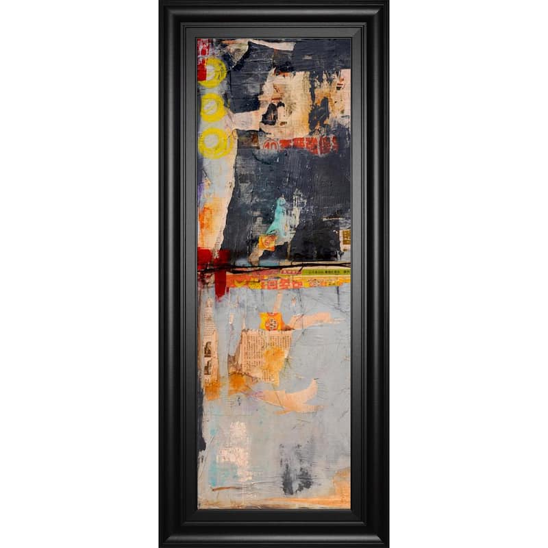 Hong Kong Post IBy Erin Ashley Framed Print Abstract Wall Art 42 in. x 18 in.