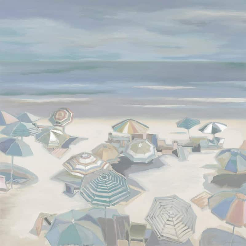 Beach Partyby Liz Jardine Unframed Abstract Art Print 72 in. x 72 in.