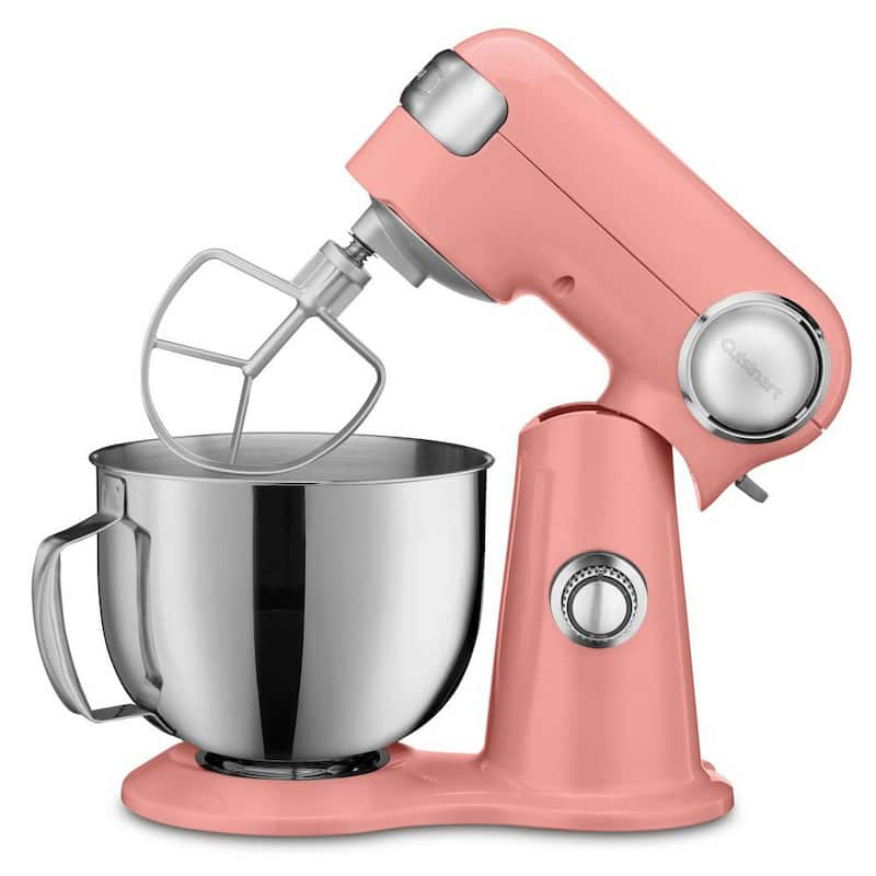 Precision Master 5.5 Qt. 12-Speed Blushing Coral Stand Mixer with Attachments