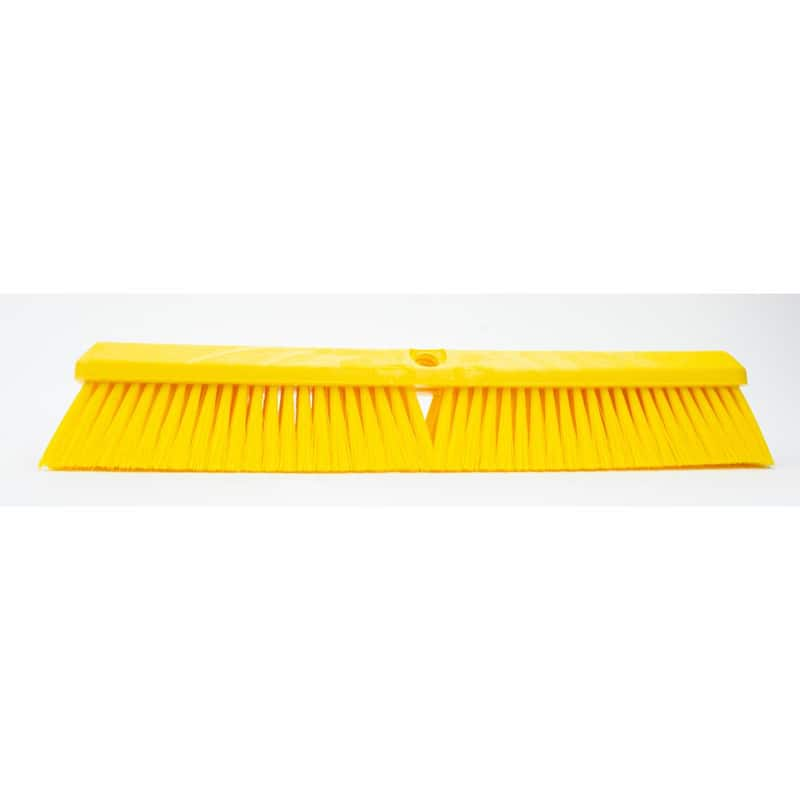 Sparta 18 in. Yellow Polypropylene Push Broom Head (12-Pack)