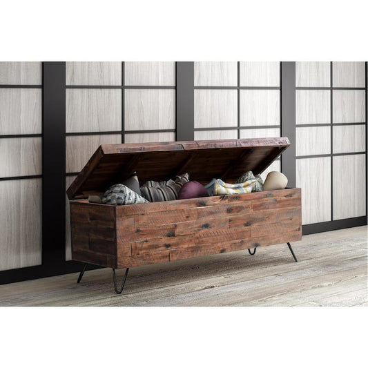 Rapone Brown Storage Bench