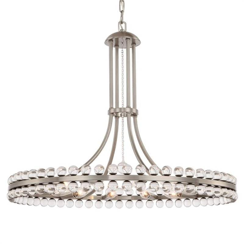 Clover 12-Light Brushed Nickel Standard Chandelier