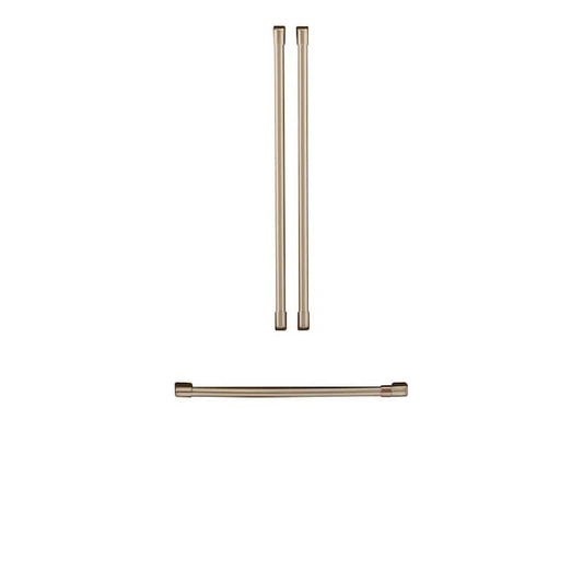 Refrigerator Handle Kit in Brushed Bronze