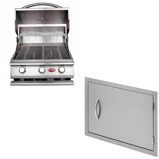 G3 24 in. 3-Burner Built-In LP Grill With 27 in. Double Door