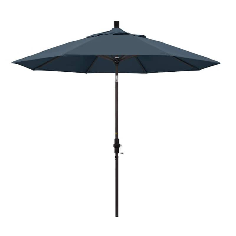 9 ft. Aluminum Collar Tilt Patio Umbrella in Sapphire Pacifica