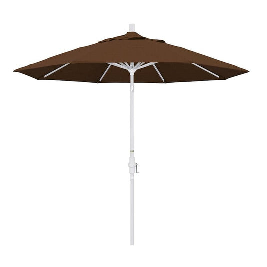 9 ft. Aluminum Collar Tilt Patio Umbrella in Teak Olefin