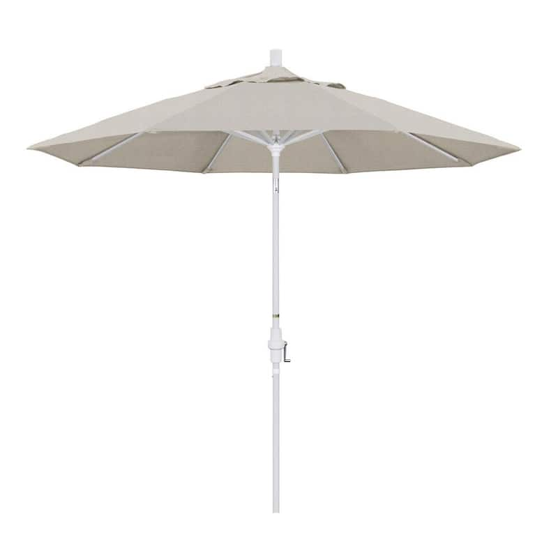 9 ft. Aluminum Collar Tilt Patio Umbrella in Granite Olefin