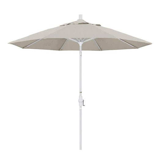 9 ft. Aluminum Collar Tilt Patio Umbrella in Granite Olefin