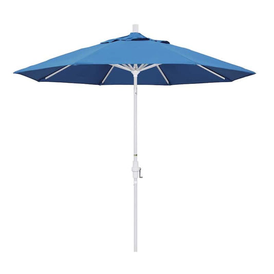 9 ft. Aluminum Collar Tilt Patio Umbrella in Capri Pacifica