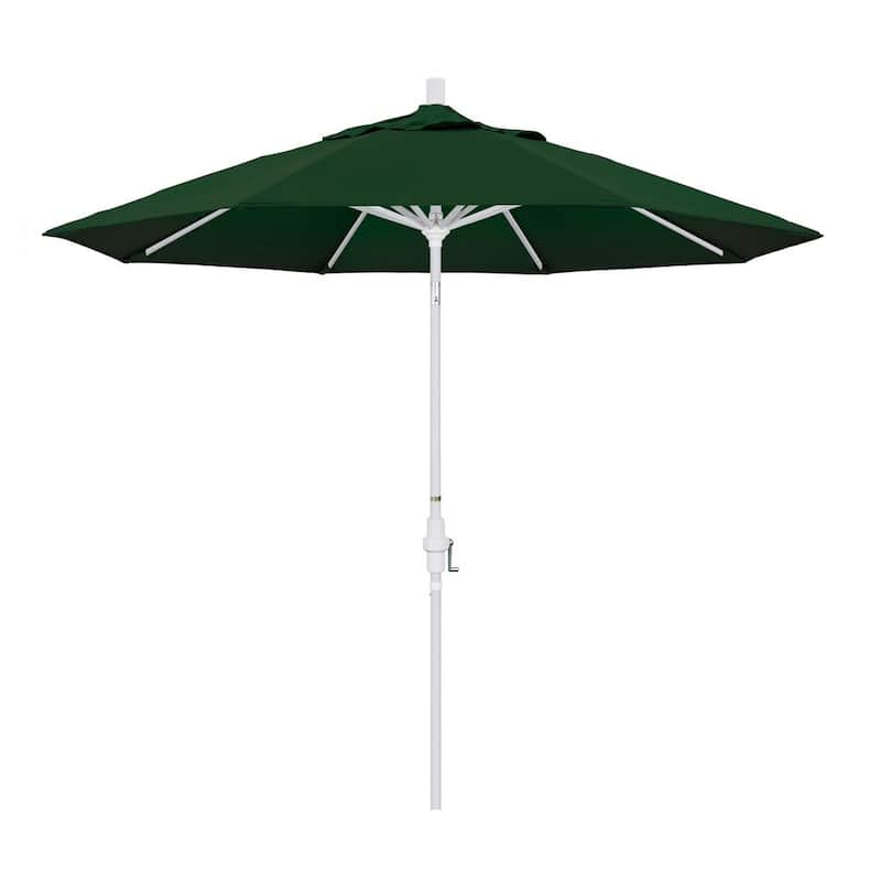 9 ft. Aluminum Collar Tilt Patio Umbrella in Hunter Green Pacifica